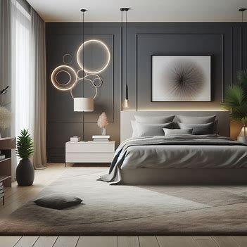 Picture a contemporary bedroom 