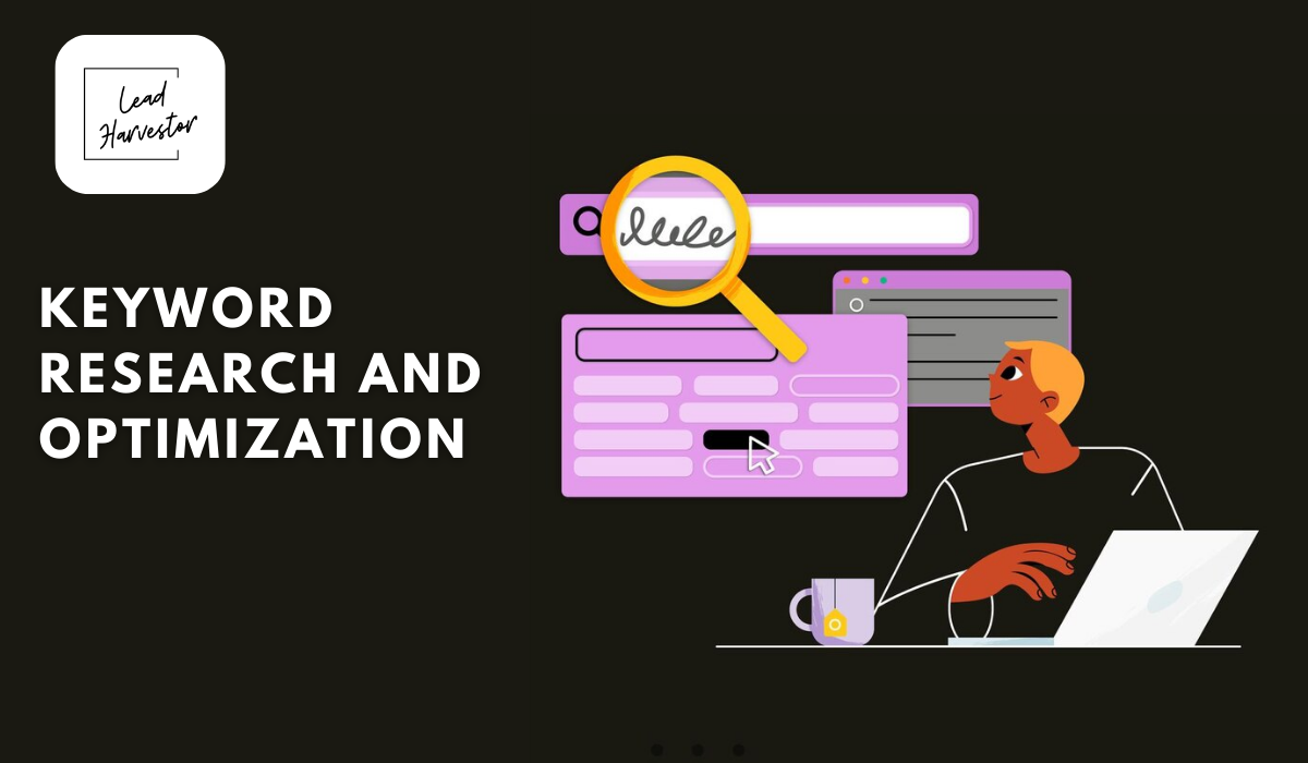 Lead Harvestor, Keyword Research and optimization