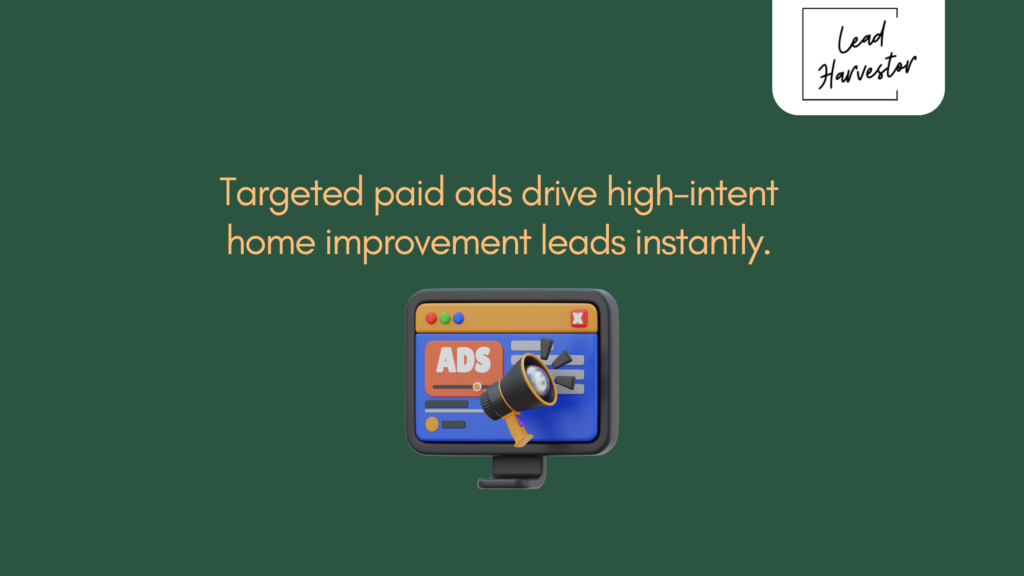 paid advertising - online leads generation